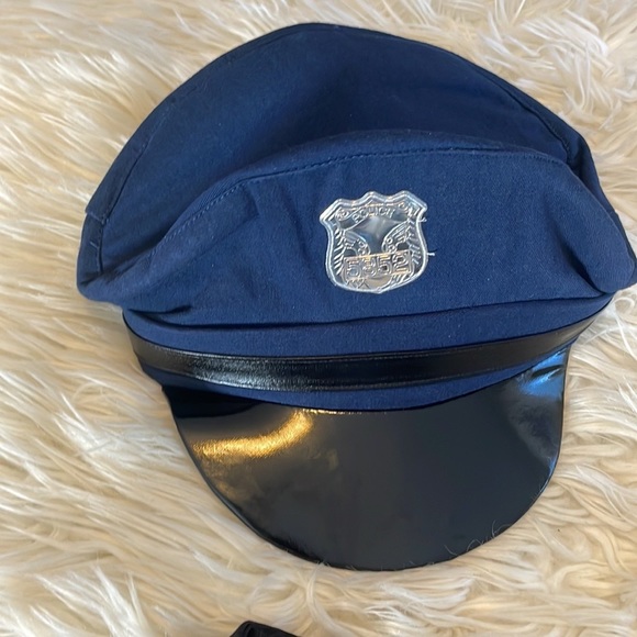 Girls 3 piece SWAT cop police woman black navy Halloween costume sz S cop woman - Picture 12 of 16